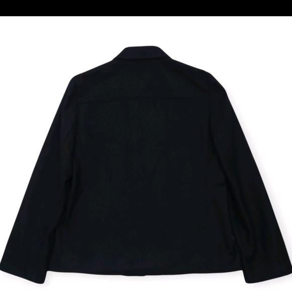 J Crew Wool Cruiser Jacket Womens Black charcoal Blend with Pockets size M - Picture 2 of 10